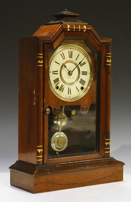 Lot 432 - American late 19th Century mantel clock