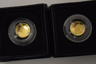Lot 139 - Coins - Ten Tristan da Cunha Elizabeth II 'Fabula Aurum' Half Crown Gold Coins