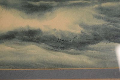 Lot 527 - Michael J Willcocks (20th Century, British) - Mixed Media - Green Shutters