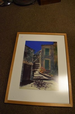 Lot 527 - Michael J Willcocks (20th Century, British) - Mixed Media - Green Shutters