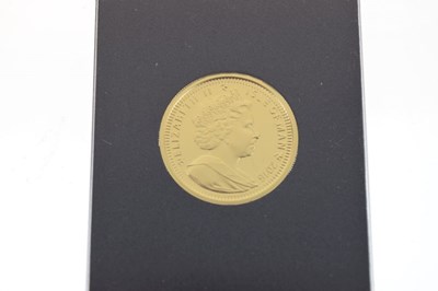 Lot 120 - Coins - Isle of Man Elizabeth II quarter oz gold Angel, 2016