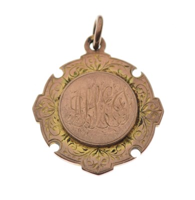 Lot 96 - 9ct gold fob