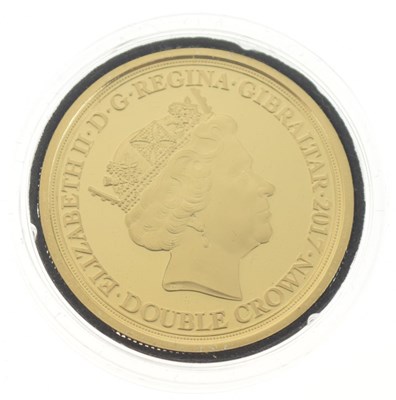 Lot 123 - Coins - Gibraltar Elizabeth II Lone Soldier gold Double Crown