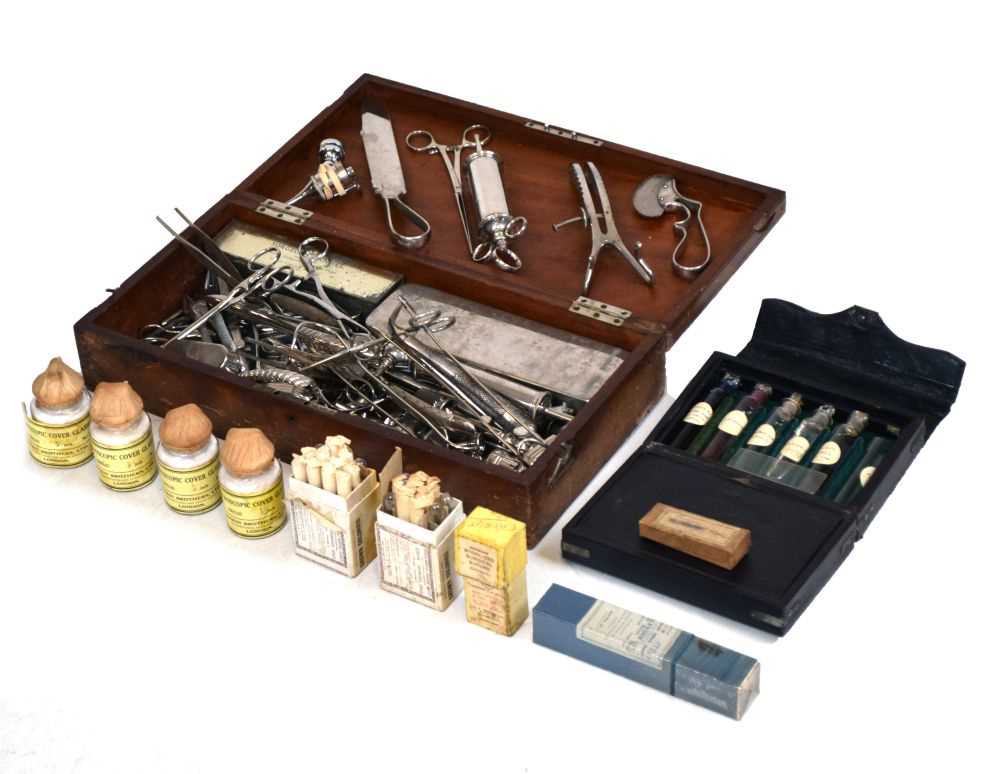 Lot 180 - British India Steam Navigation Company surgeons case, etc