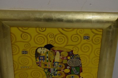 Lot 515 - After Gustav Klimt - Vietnamese lacquer, eggshell and mother-of-pearl print