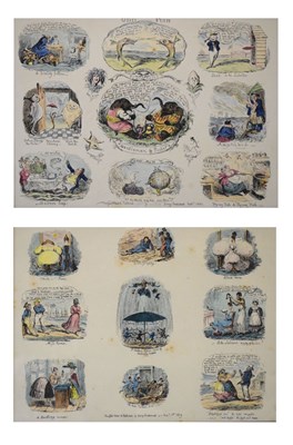 Lot 565 - Four framed prints after Cruickshank