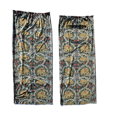 Lot 403 - Pair of lined Liberty of London 'African Marigold' pattern curtains after a design by William Morris