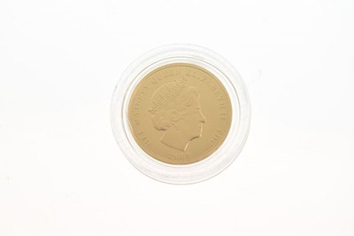 Lot 124 - Coins - Tristan da Cunha Elizabeth II gold Britannia Half Guinea, 2009