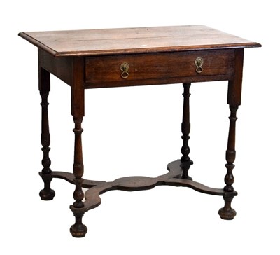 Lot 462 - William & Mary oak side table