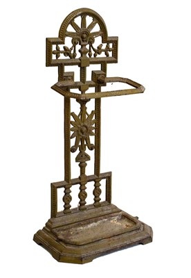 Lot 389 - Cast iron stick stand