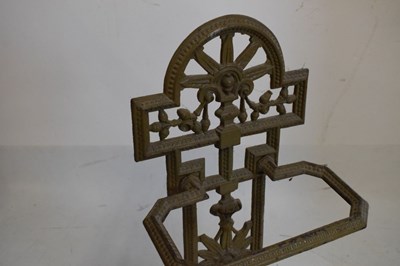 Lot 389 - Cast iron stick stand