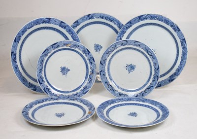 Lot 224 - Set of seven Chinese chargers and plates