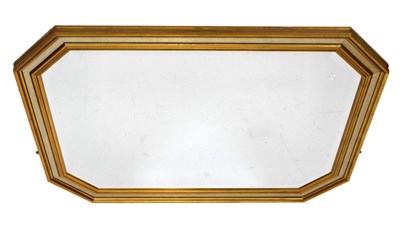 Lot 468 - Modern octagonal framed bevelled wall mirror