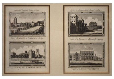 Lot 504 - Four 18th Century engravings - 'Engraved for Chamberlain's History of London'