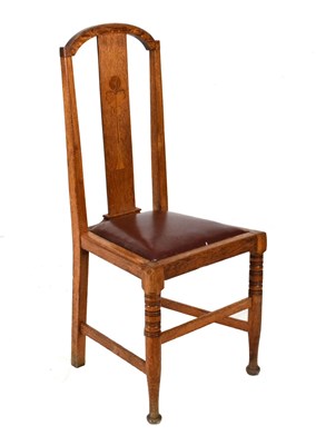 Lot 418 - Art Deco oak side chair