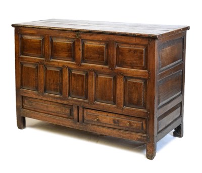 Lot 435 - 18th Century oak mule chest