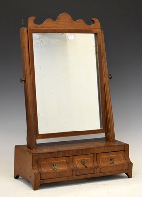 Lot 522 - Georgian style mahogany dressing table mirror