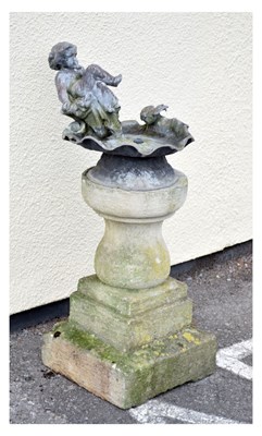 Lot 620 - 19th Century lead fountain/bird bath