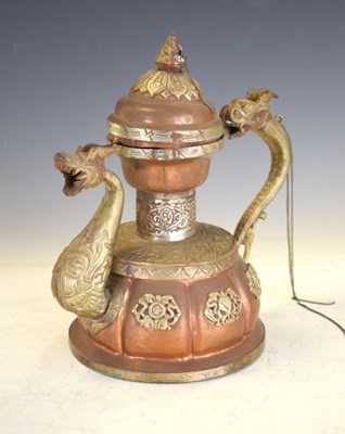 Lot 177 - Tibetan copper pot