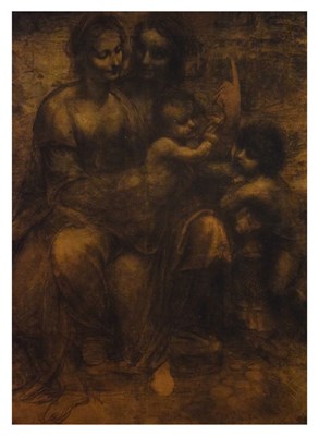 Lot 445 - Cotswold Collotype after Leonardo da Vinci - The Virgin and Child with Saint Anne