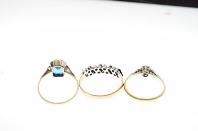 Lot 50 - Three dress rings