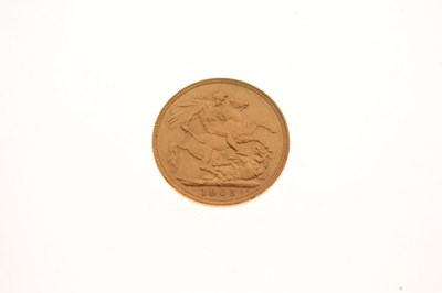 Lot 118 - Gold Coin - Edward VII sovereign, 1905