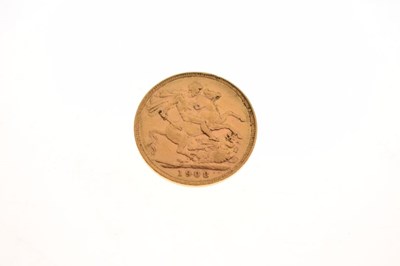 Lot 119 - Gold coin - Edward VII sovereign, 1908