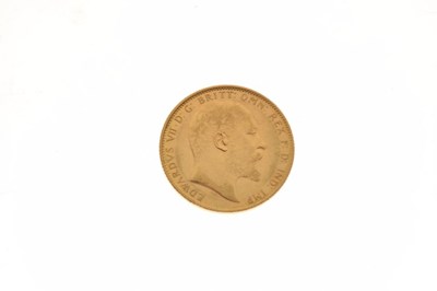 Lot 119 - Gold coin - Edward VII sovereign, 1908