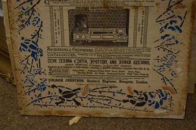 Lot 178 - Victorian printed pictorial advert for George Jennings 'Sanitary Engineers'