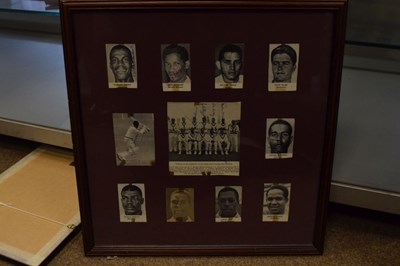 Lot 206 - South Africa 1965 UK Cricket Tour signed list, together with signed and framed collage