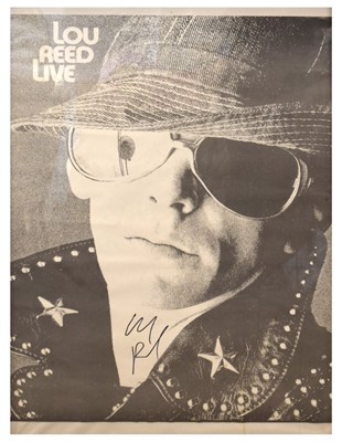 Lot 194 - Lou Reed signed poster
