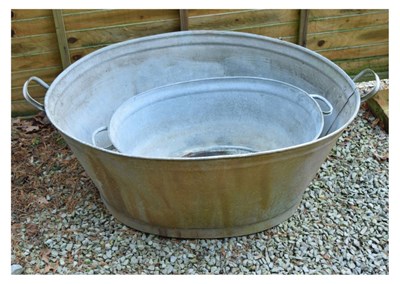 Lot 623 - Two tin baths