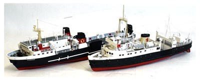 Lot 495 - Two scratch-built model boats - Pioneer and one other