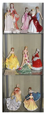 Lot 279 - Eight Royal Doulton 'Pretty Ladies' series figures