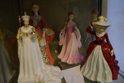 Lot 279 - Eight Royal Doulton 'Pretty Ladies' series figures