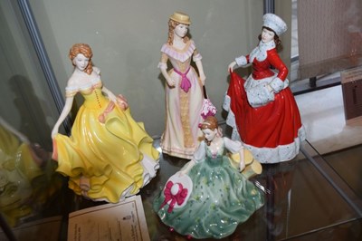 Lot 279 - Eight Royal Doulton 'Pretty Ladies' series figures