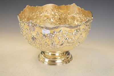Lot 135 - Edward VII silver rose bowl