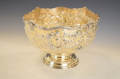 Lot 135 - Edward VII silver rose bowl