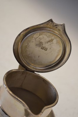 Lot 138 - Edwardian silver lidded jug