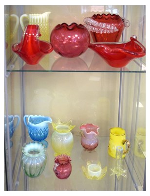 Lot 314 - Assorted coloured glassware