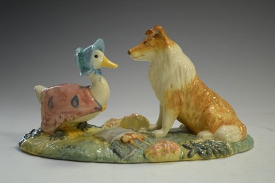 Lot 292 - Beswick limited edition Beatrix Potter group - Kep and Jemima