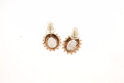 Lot 91 - Pair of cluster-style ear studs