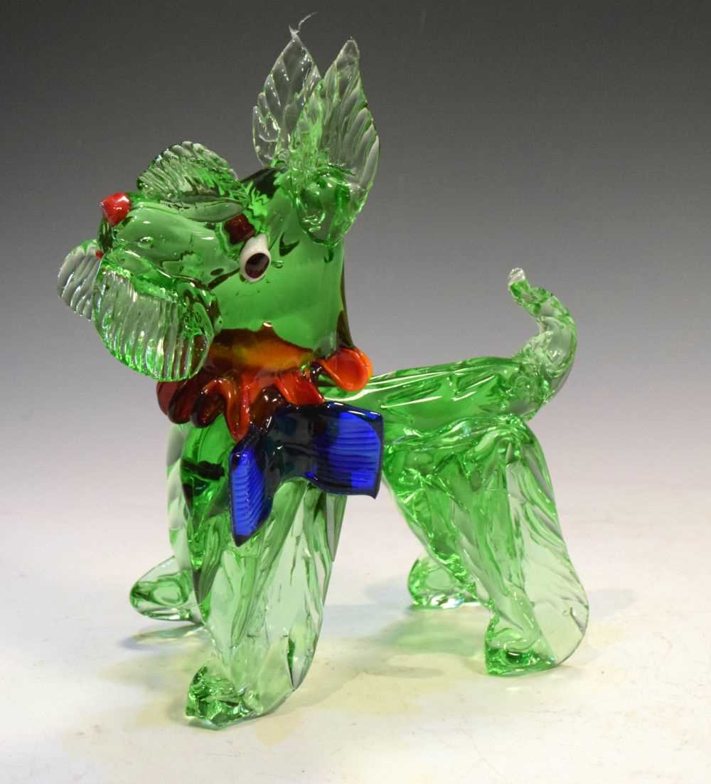 Lot 272 - Murano glass dog