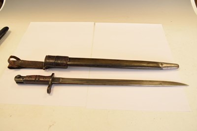 Lot 225 - First World War American 'Remington' rifle bayonet