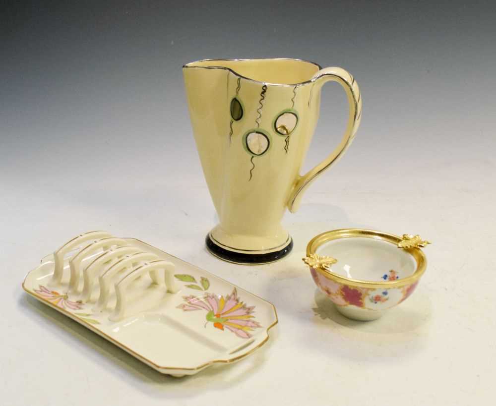 Lot 275 - Arthur Wood Ritz vase, Tamsware tray, and Limoges bowl