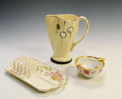 Lot 275 - Arthur Wood Ritz vase, Tamsware tray, and Limoges bowl