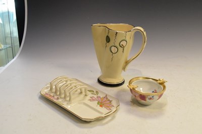 Lot 275 - Arthur Wood Ritz vase, Tamsware tray, and Limoges bowl