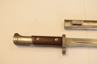 Lot 227 - Second World War rifle bayonet, possibly Czechoslovakian