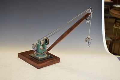 Lot 242 - Early 20th Century scratch built model crane