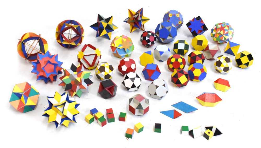 Lot 437 - Collection of vintage polyhedra